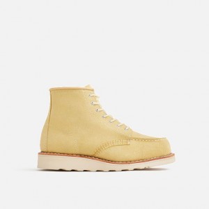 Red Wing 6-Inch Classic Moc Corta Boot in Butter Abilene Cuero Multicolor | HCE-759401