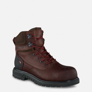 Red Wing Brnr XP 6-inch Impermeables Seguridad Puntera Boot Negros Grises | NES-237650