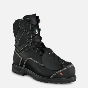 Red Wing Brnr XP 8-inch Impermeables Metguard CSA Seguridad Puntera Boot Negros Grises | EHY-978052