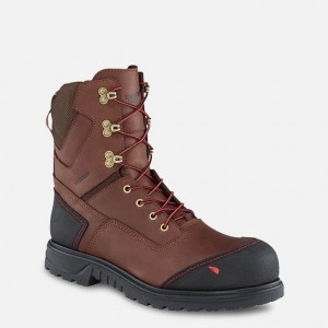 Red Wing Brnr XP 8-inch Insulated Impermeables Seguridad Puntera Boot Negros Grises | IKQ-521067