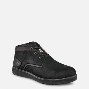 Red Wing Cross Lite CSA Seguridad Puntera Chukka Negros | OUP-290418