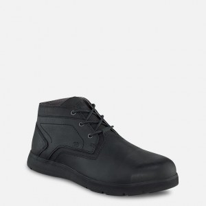 Red Wing Cross Lite Seguridad Puntera Chukka Negros | WRU-049571