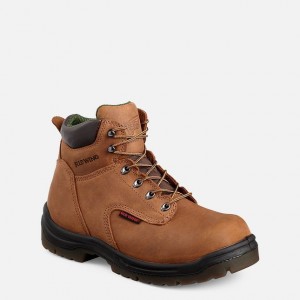 Red Wing King Puntera 6-inch Seguridad Puntera Boot Marrom | BQW-062945