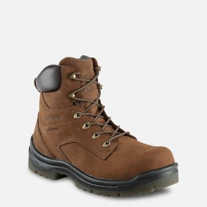 Red Wing King Puntera 6-inch Seguridad Puntera Boot Marrom | ULR-094128