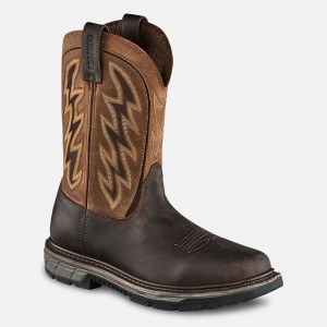 Red Wing Rio Flex 11-inch Impermeables Soft Puntera Pull-On Boot Rojos Grises Claro | KJE-097321