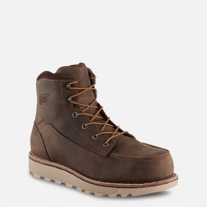 Red Wing Traction Tred Lite 6-inch Impermeables Seguridad Puntera Boot Marrom | UDH-193652