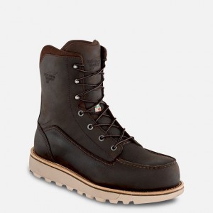 Red Wing Traction Tred Lite 8-inch Impermeables CSA Seguridad Puntera Boot Marrom | THS-817069