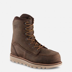 Red Wing Traction Tred Lite 8-inch Impermeables Seguridad Puntera Boot Marrom | OKD-694723