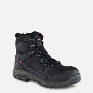 Red Wing Tradesman 6-inch Side-Zip Impermeables Seguridad Puntera Boot Negros Grises | WXT-842073