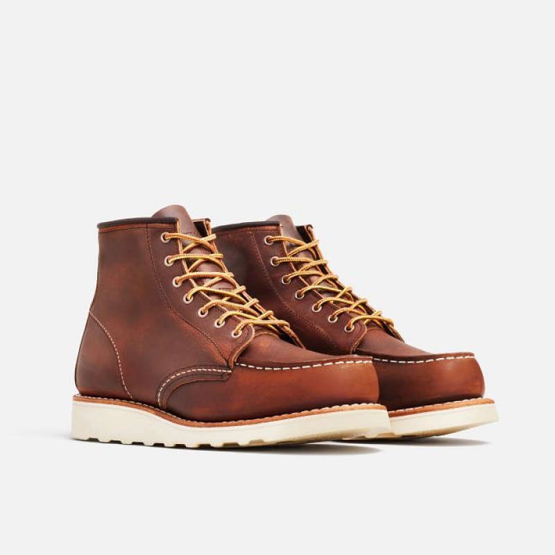 Red Wing 6-Inch Classic Moc Corta Boot in Copper Rough & Tough Cuero Cobra | LYC-069352