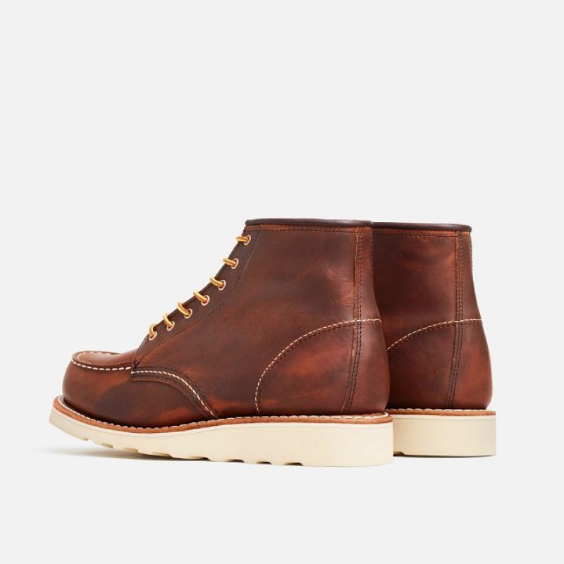 Red Wing 6-Inch Classic Moc Corta Boot in Copper Rough & Tough Cuero Cobra | LYC-069352