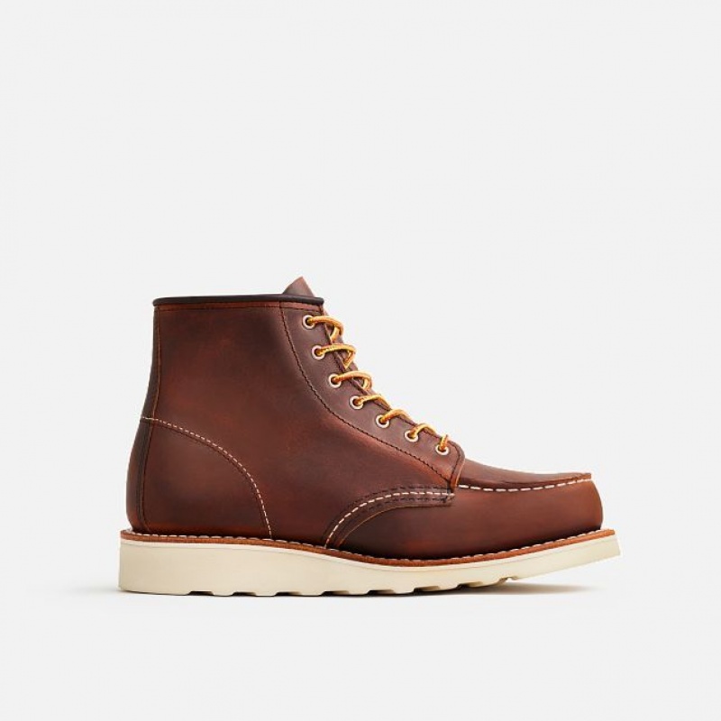 Red Wing 6-Inch Classic Moc Corta Boot in Copper Rough & Tough Cuero Cobra | LYC-069352