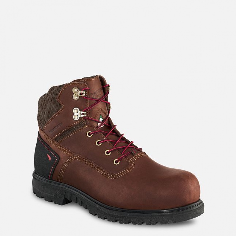 Red Wing Brnr XP 6-inch Impermeables CSA Seguridad Puntera Boot Negros Grises | GHP-516702