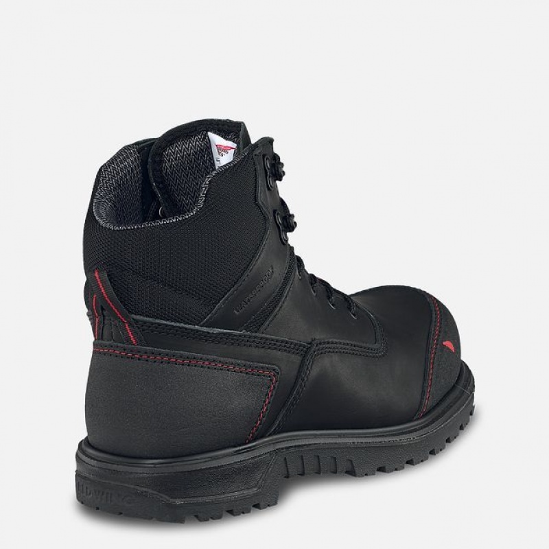 Red Wing Brnr XP 6-inch Impermeables Seguridad Puntera Boot Negros Grises | KWF-673184