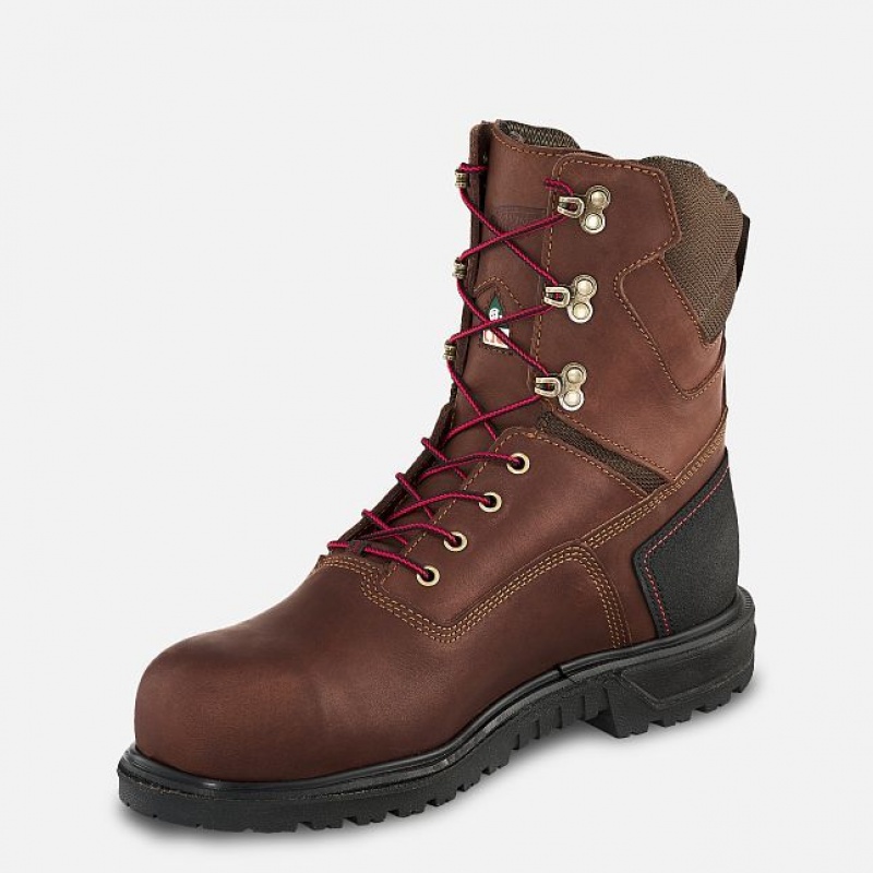 Red Wing Brnr XP 8-inch Impermeables CSA Seguridad Puntera Boot Negros Grises | TKQ-618425