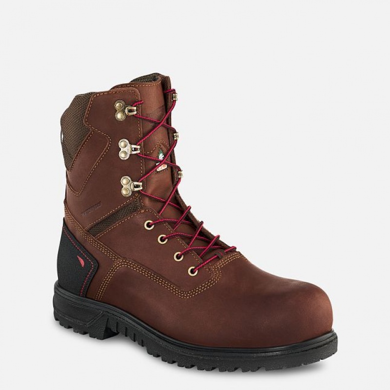 Red Wing Brnr XP 8-inch Impermeables CSA Seguridad Puntera Boot Negros Grises | TKQ-618425