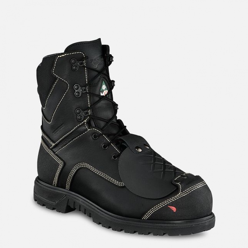 Red Wing Brnr XP 8-inch Impermeables Metguard CSA Seguridad Puntera Boot Negros Grises | NOD-524863