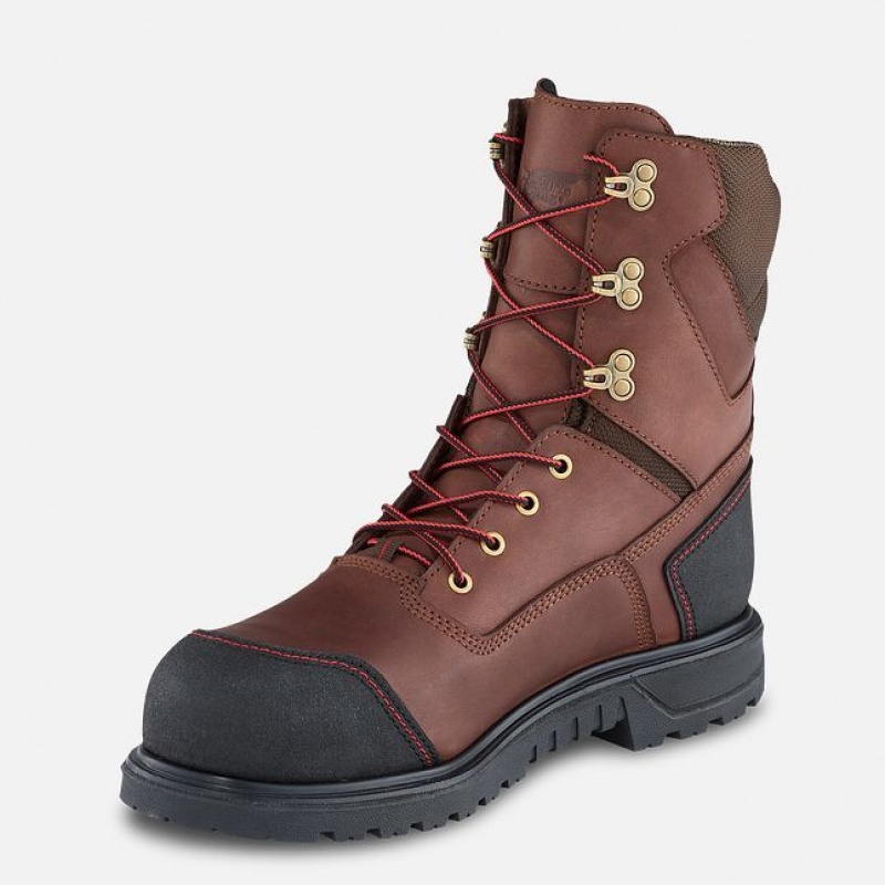 Red Wing Brnr XP 8-inch Insulated Impermeables Seguridad Puntera Boot Negros Grises | IKQ-521067