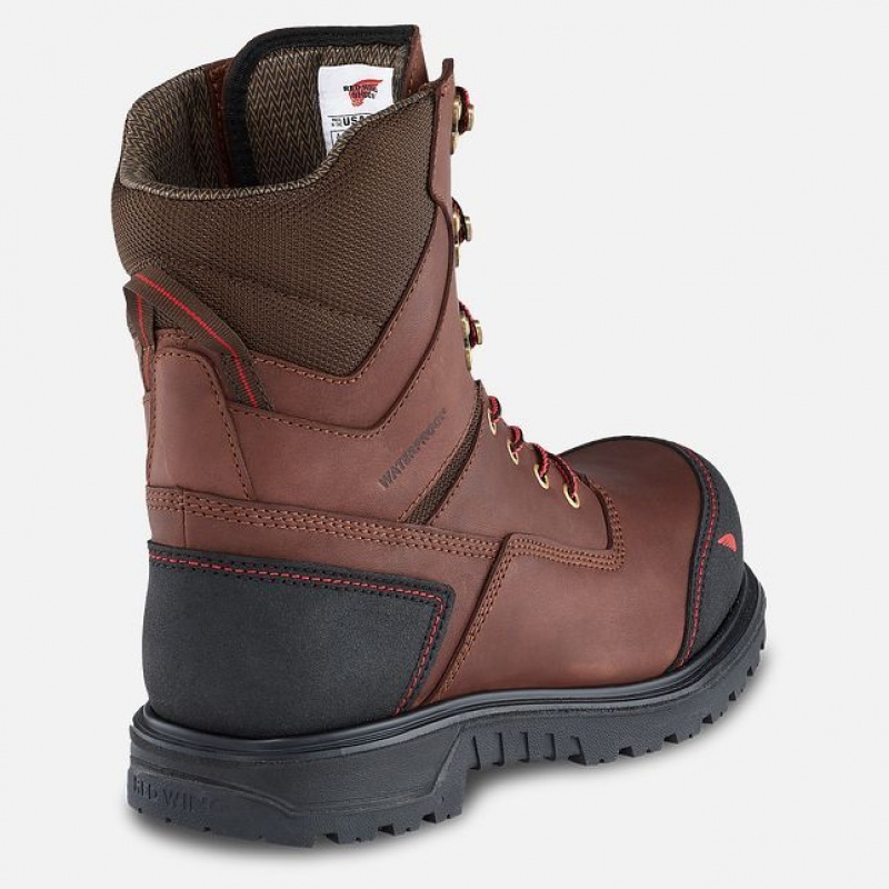 Red Wing Brnr XP 8-inch Insulated Impermeables Seguridad Puntera Boot Negros Grises | IKQ-521067