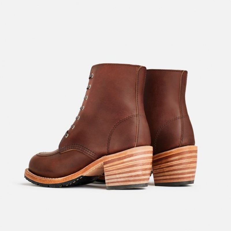 Red Wing Clara Tacón Boot in Amber Harness Cuero Multicolor | NQE-140678