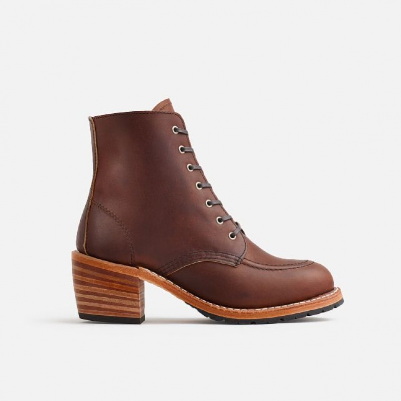 Red Wing Clara Tacón Boot in Amber Harness Cuero Multicolor | NQE-140678