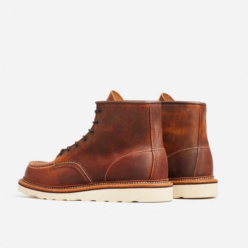 Red Wing Classic Moc 6-Inch Boot in Copper Rough & Tough Cuero Cobra | TIE-758430