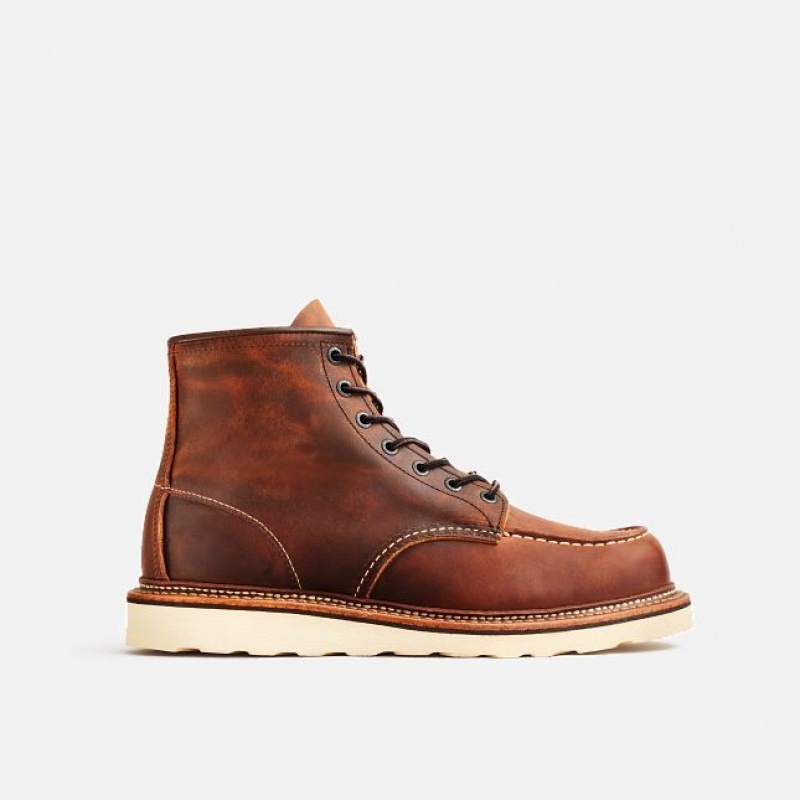 Red Wing Classic Moc 6-Inch Boot in Copper Rough & Tough Cuero Cobra | TIE-758430