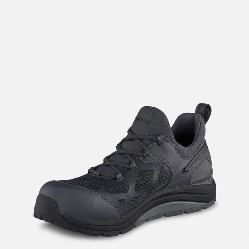 Red Wing CoolTech Athletics Seguridad Puntera Atléticos Trabajo Shoe Negros Grises | PFU-069153