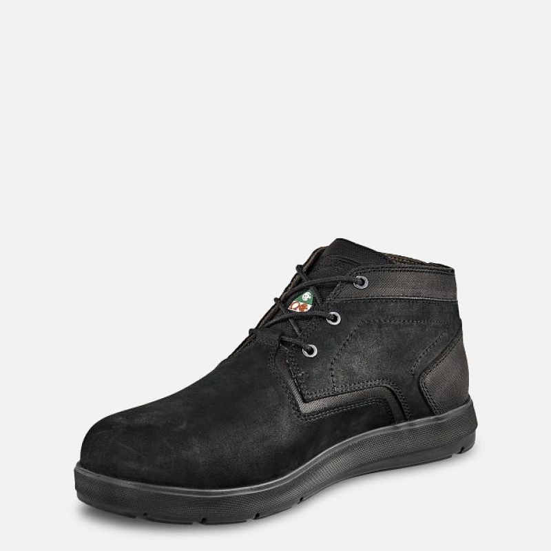 Red Wing Cross Lite CSA Seguridad Puntera Chukka Negros | XZA-182690