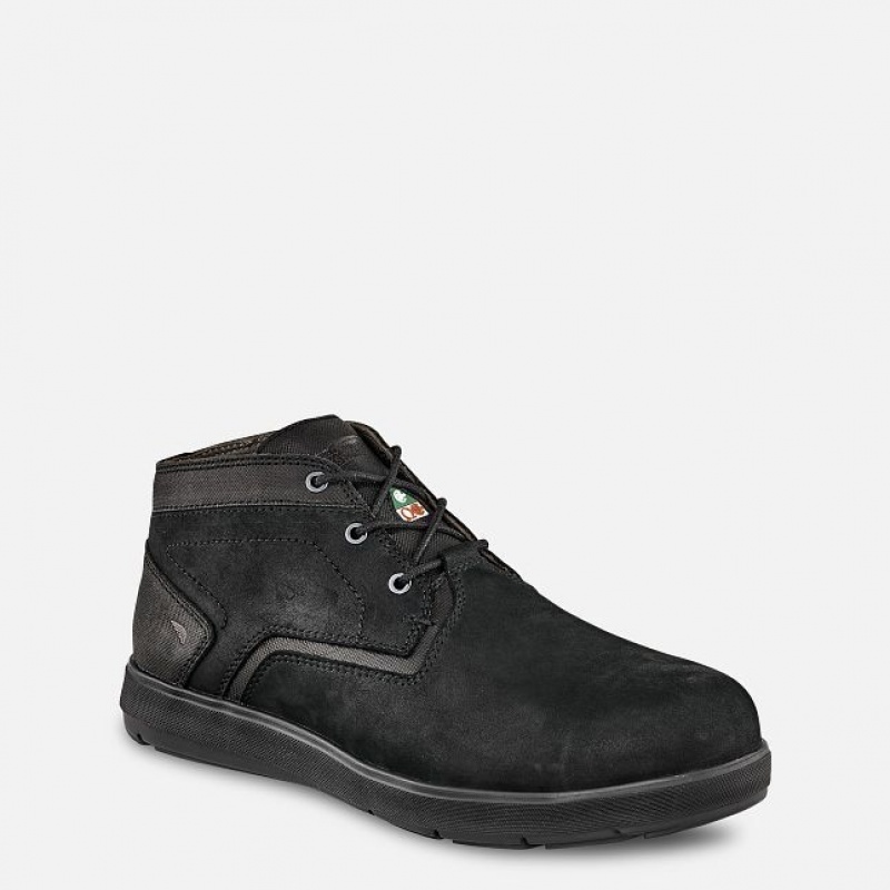 Red Wing Cross Lite CSA Seguridad Puntera Chukka Negros | XZA-182690