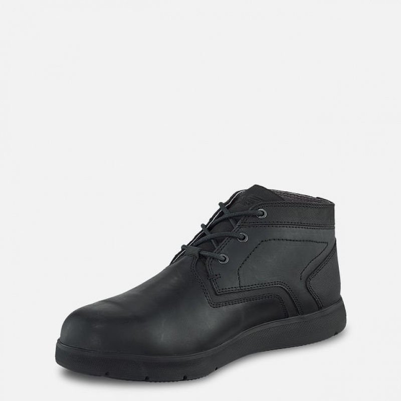 Red Wing Cross Lite Seguridad Puntera Chukka Negros | RST-395421