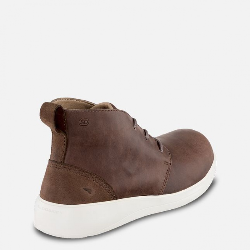 Red Wing Cross Lite Seguridad Puntera Chukka Blancos | VYZ-539460