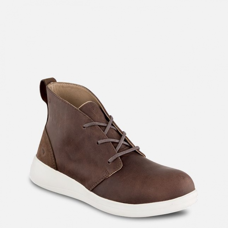 Red Wing Cross Lite Seguridad Puntera Chukka Blancos | VYZ-539460