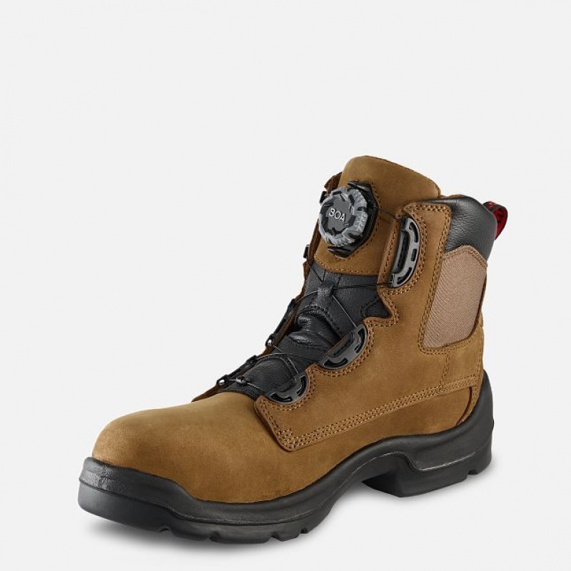 Red Wing FlexBond 6-inch BOA Impermeables Seguridad Puntera Boot Negros | TKZ-728461