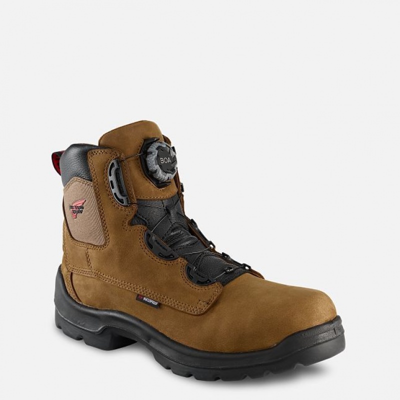 Red Wing FlexBond 6-inch BOA Impermeables Seguridad Puntera Boot Negros | TKZ-728461