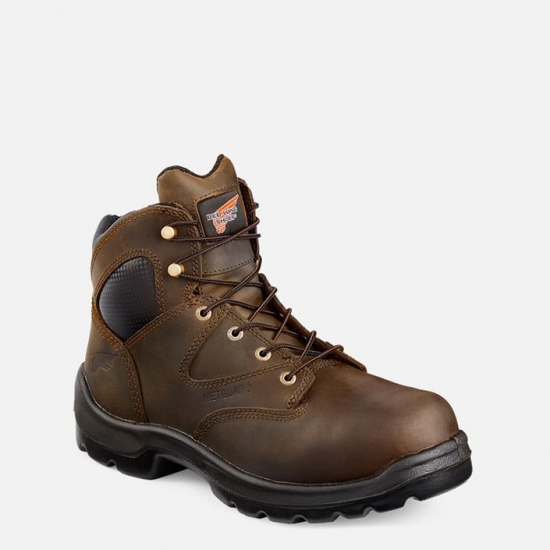 Red Wing FlexBond 6-inch Seguridad Puntera Metguard Boot Negros | TJF-947286