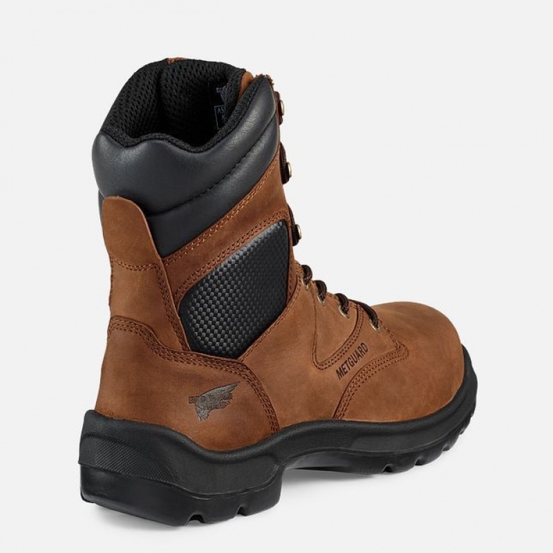 Red Wing FlexBond 8-inch Seguridad Puntera Metguard Boot Negros | TQA-647830