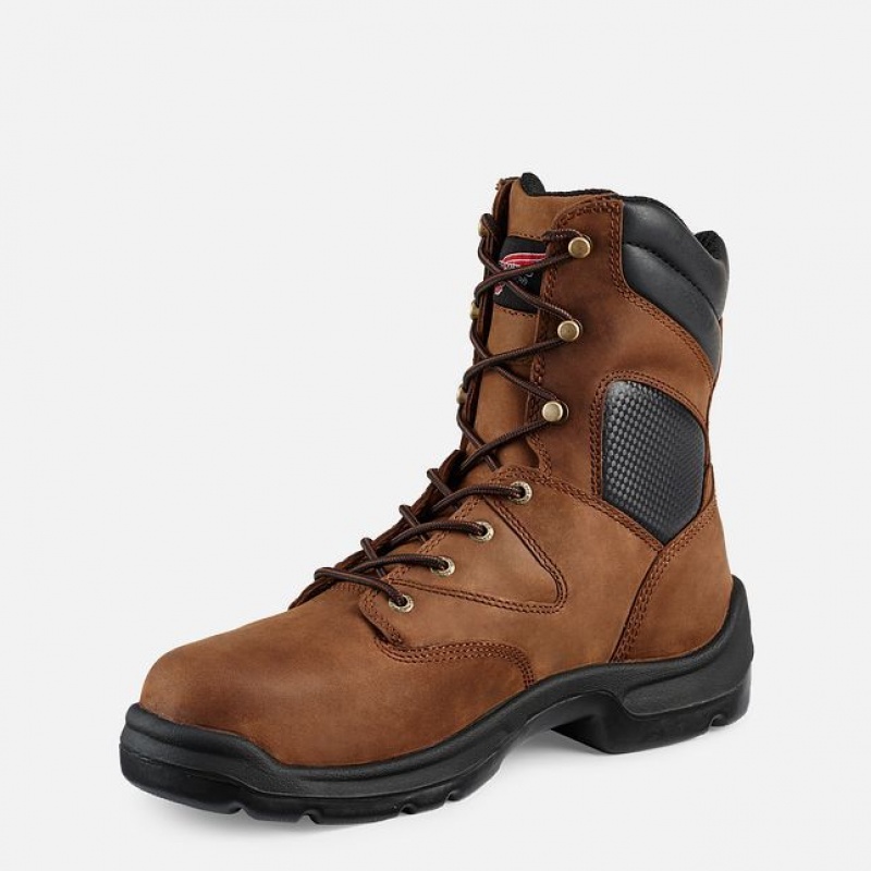 Red Wing FlexBond 8-inch Seguridad Puntera Metguard Boot Negros | TQA-647830