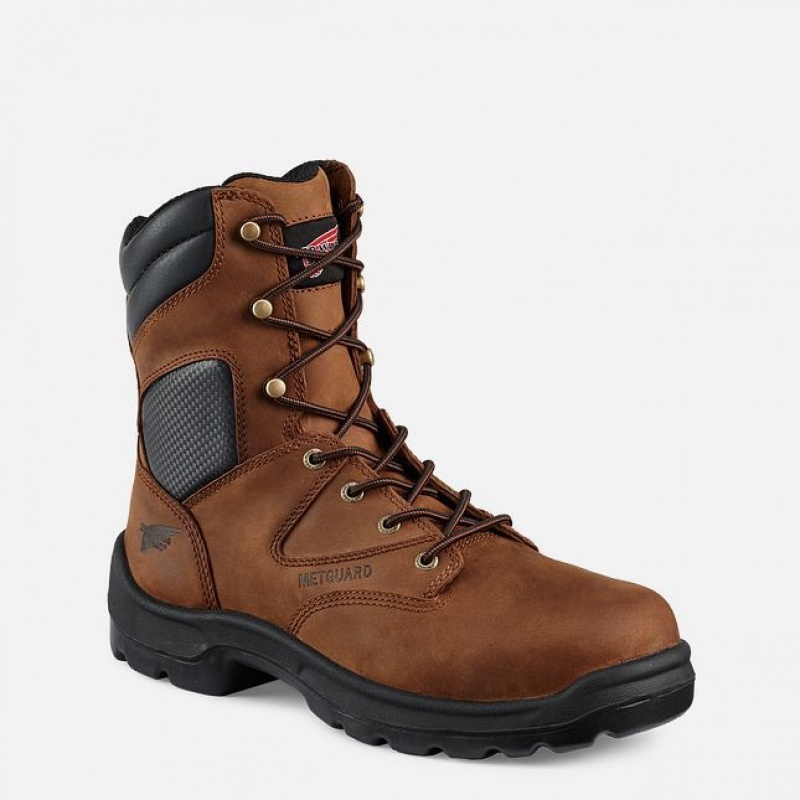 Red Wing FlexBond 8-inch Seguridad Puntera Metguard Boot Negros | TQA-647830