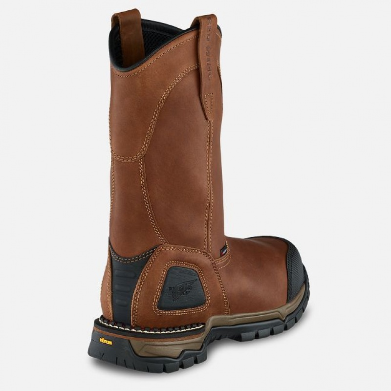 Red Wing FlexForce 11-inch Impermeables Seguridad Puntera Pull-On Boot Rojos | XVL-294065