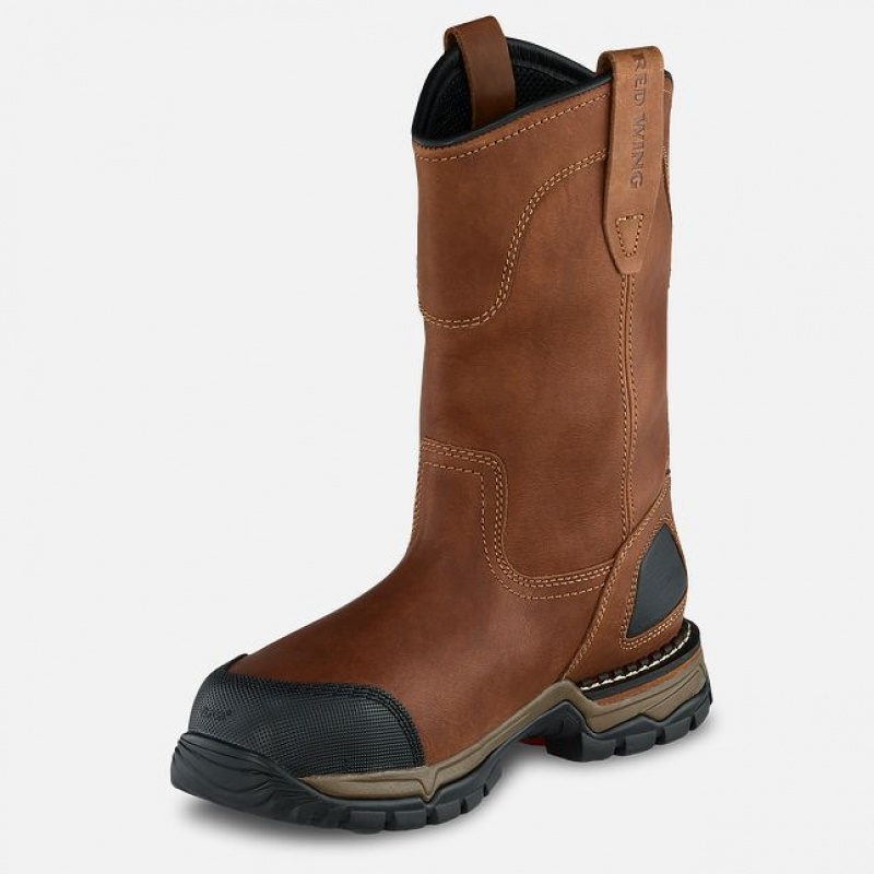 Red Wing FlexForce 11-inch Impermeables Seguridad Puntera Pull-On Boot Rojos | XVL-294065