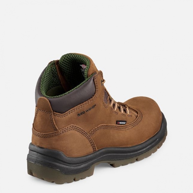 Red Wing King Puntera 5-inch Impermeables Seguridad Puntera Boot Marrom | TKU-268510