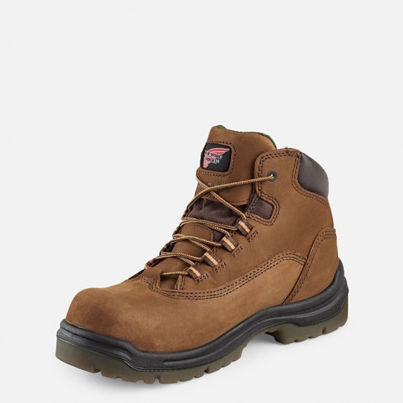 Red Wing King Puntera 5-inch Impermeables Seguridad Puntera Boot Marrom | TKU-268510