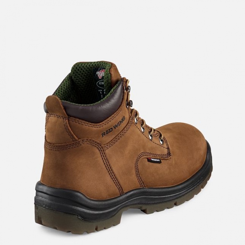 Red Wing King Puntera 6-inch Impermeables Soft Puntera Boot Marrom | SEO-316945