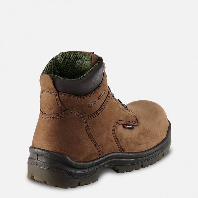 Red Wing King Puntera 6-inch Impermeables Seguridad Puntera Boot Marrom | MDG-593872