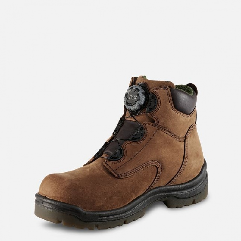 Red Wing King Puntera 6-inch Impermeables Seguridad Puntera Boot Marrom | MDG-593872