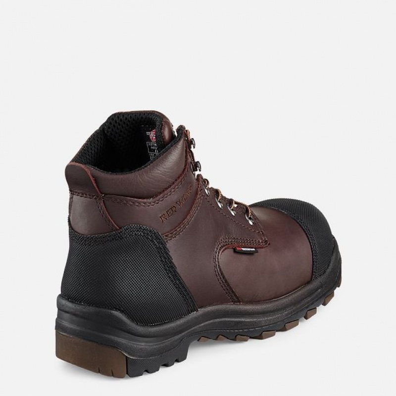 Red Wing King Puntera 6-inch Impermeables CSA Seguridad Puntera Boot Negros Marrom | ILU-134275