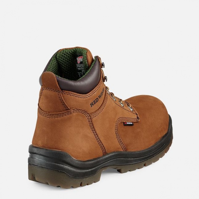 Red Wing King Puntera 6-inch Insulated Impermeables Seguridad Puntera Boot Marrom | PMQ-913508