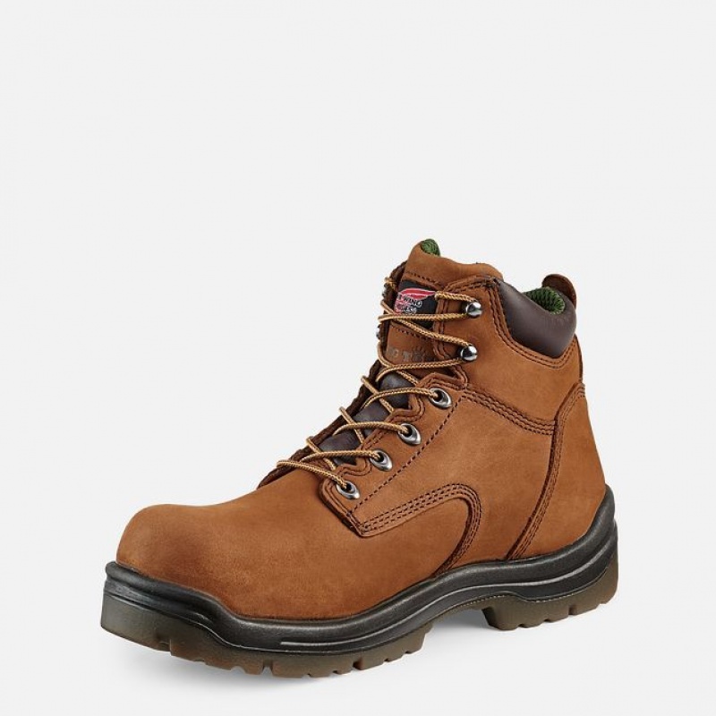 Red Wing King Puntera 6-inch Insulated Impermeables Seguridad Puntera Boot Marrom | PMQ-913508