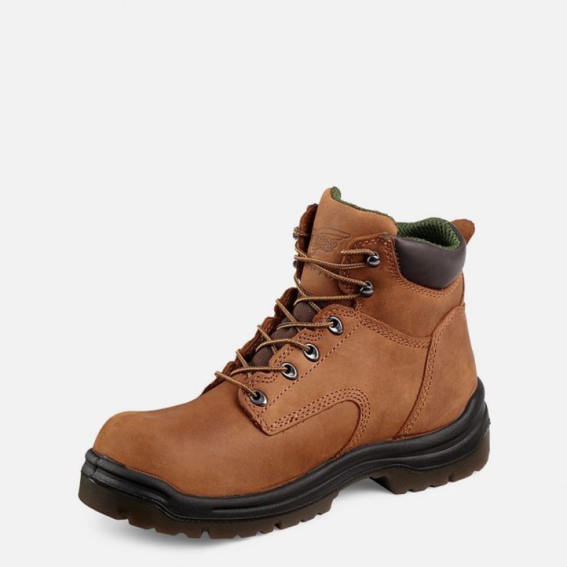 Red Wing King Puntera 6-inch Seguridad Puntera Boot Marrom | RZT-721039